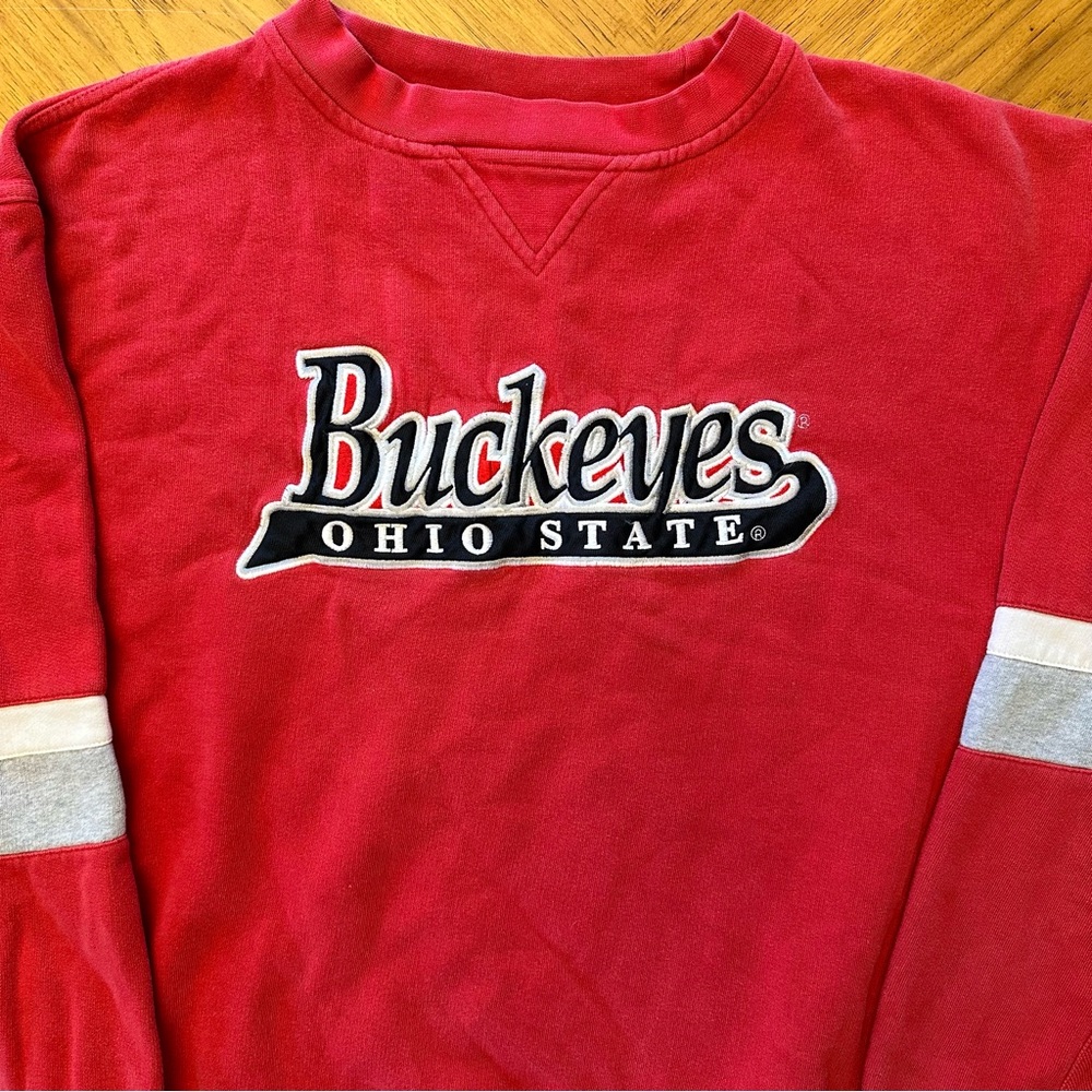Vintage Ohio State NCC Gold Apparel Pullover Sweatshirt Men’s Size XL Red Black